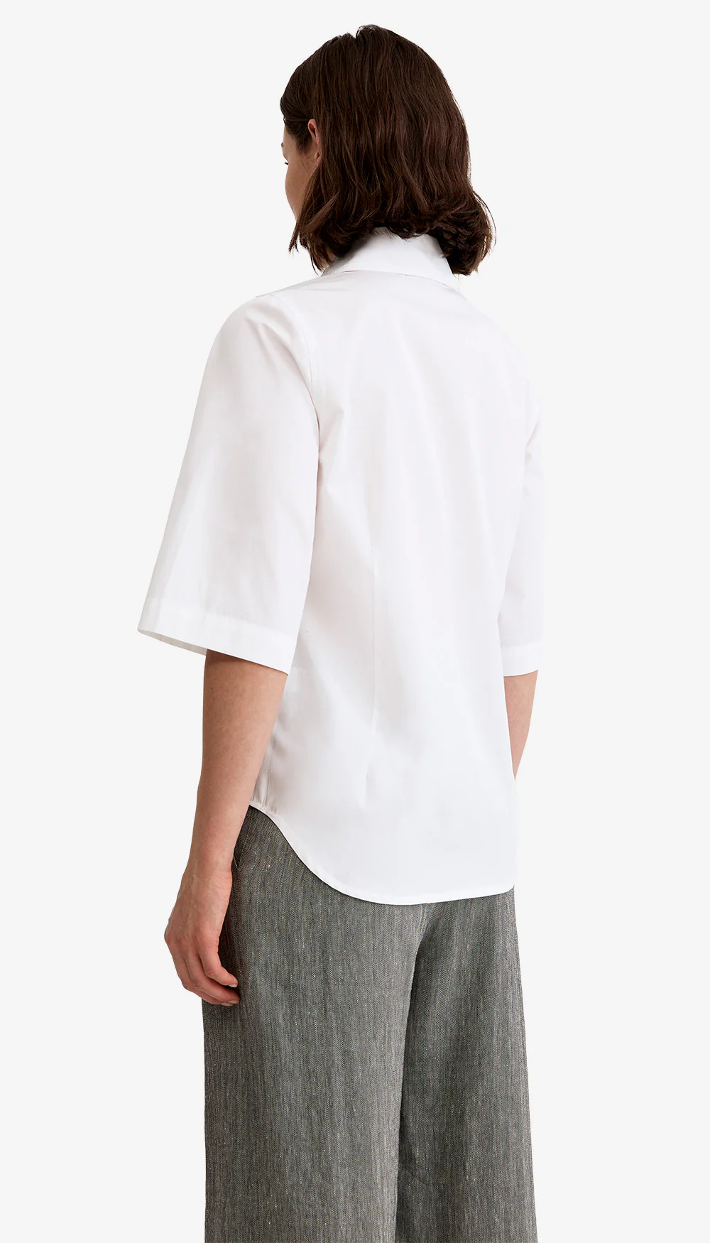 3/4 Sleeve Point Collar Shirt - Image 3