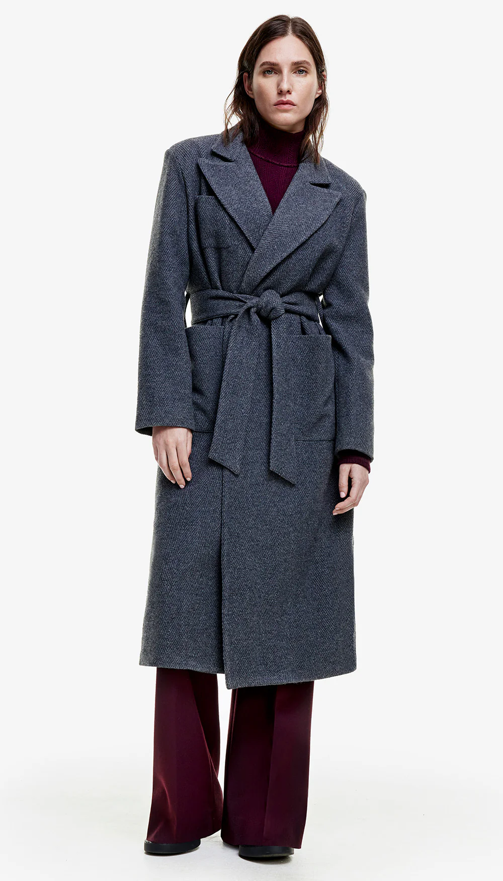 Belted Wrap Coat - Image 2
