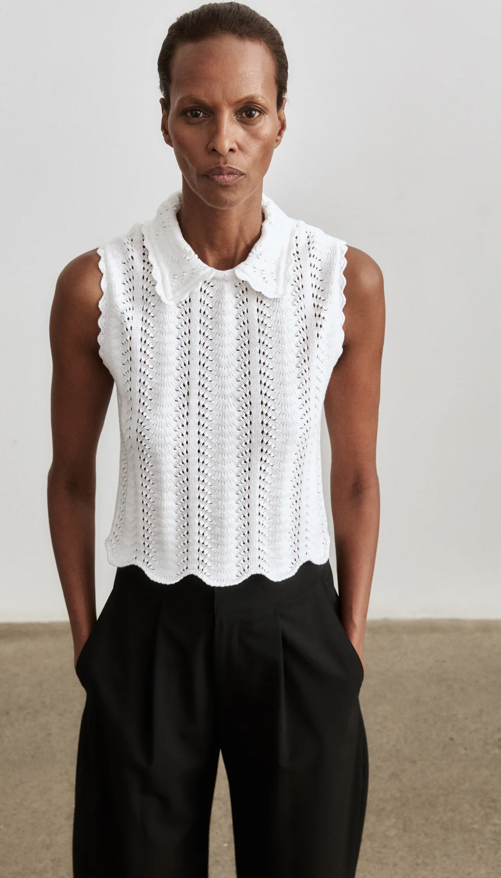 Club Collar Crochet Tank - Image 4