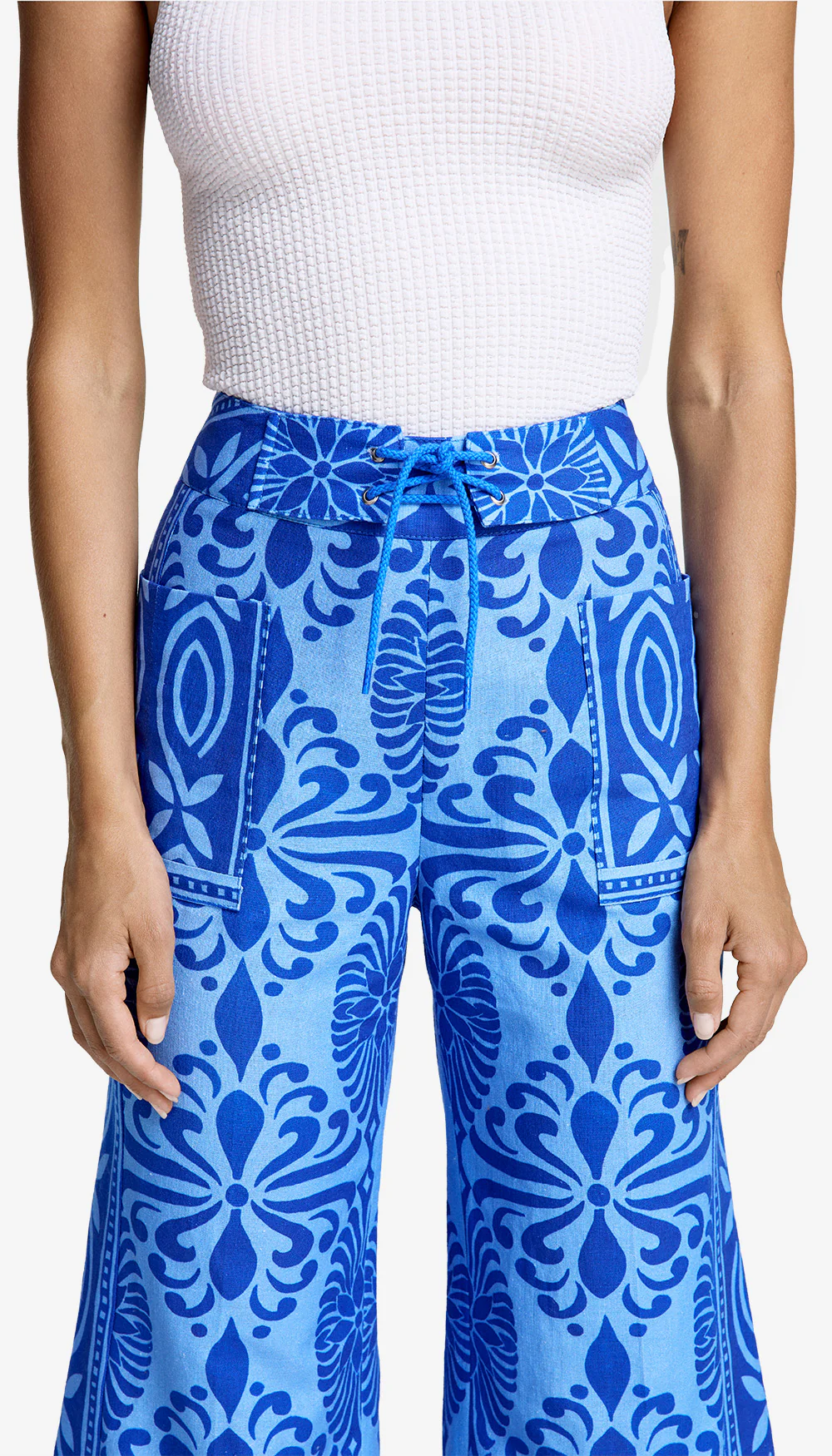 Cropped Patch Pocket Surf Pant - Image 2