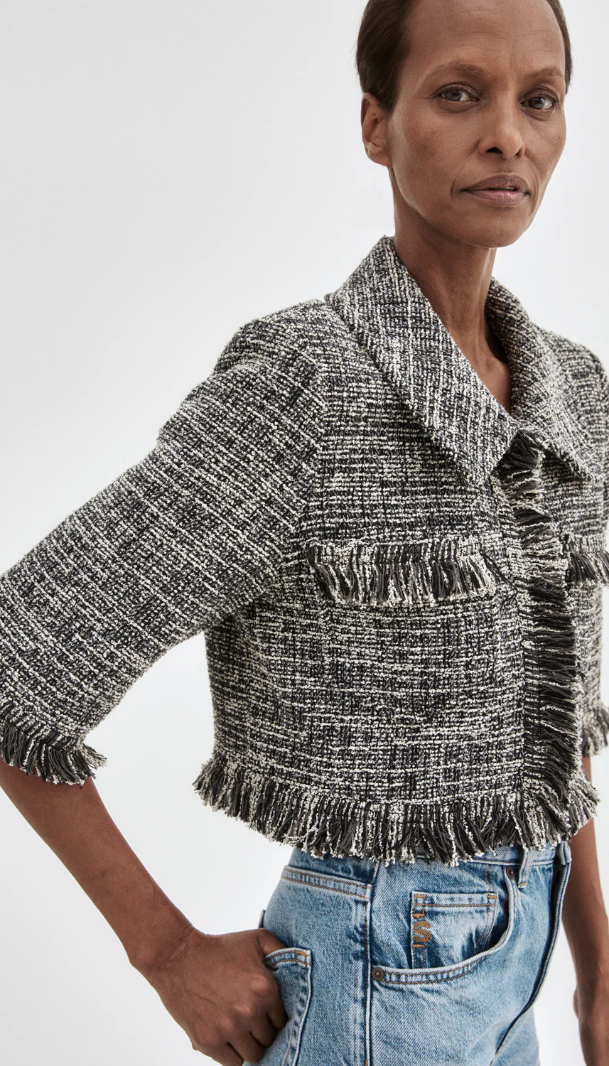 Cropped Sleeve Mini Jacket - Image 7