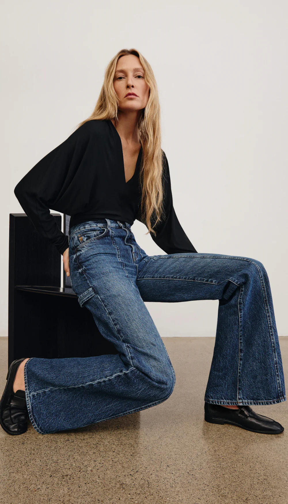 Dove Carpenter High Rise Wide Leg Jean - Image 7