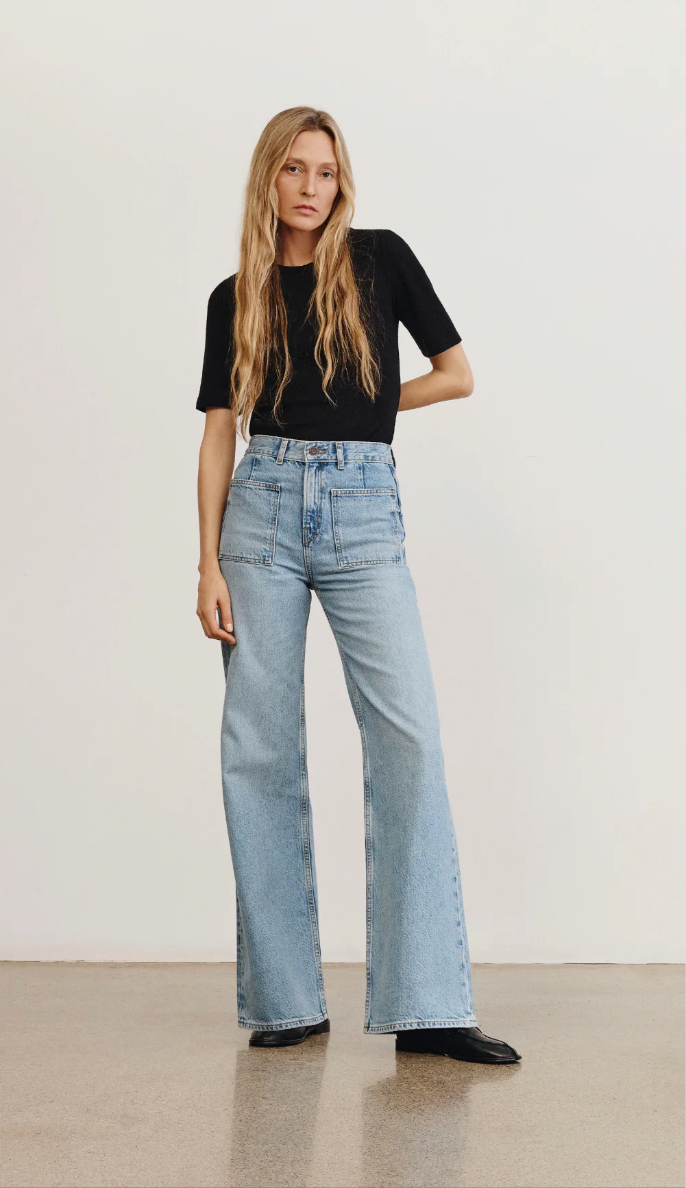 Dove High Rise Wide Leg Jean - Image 6