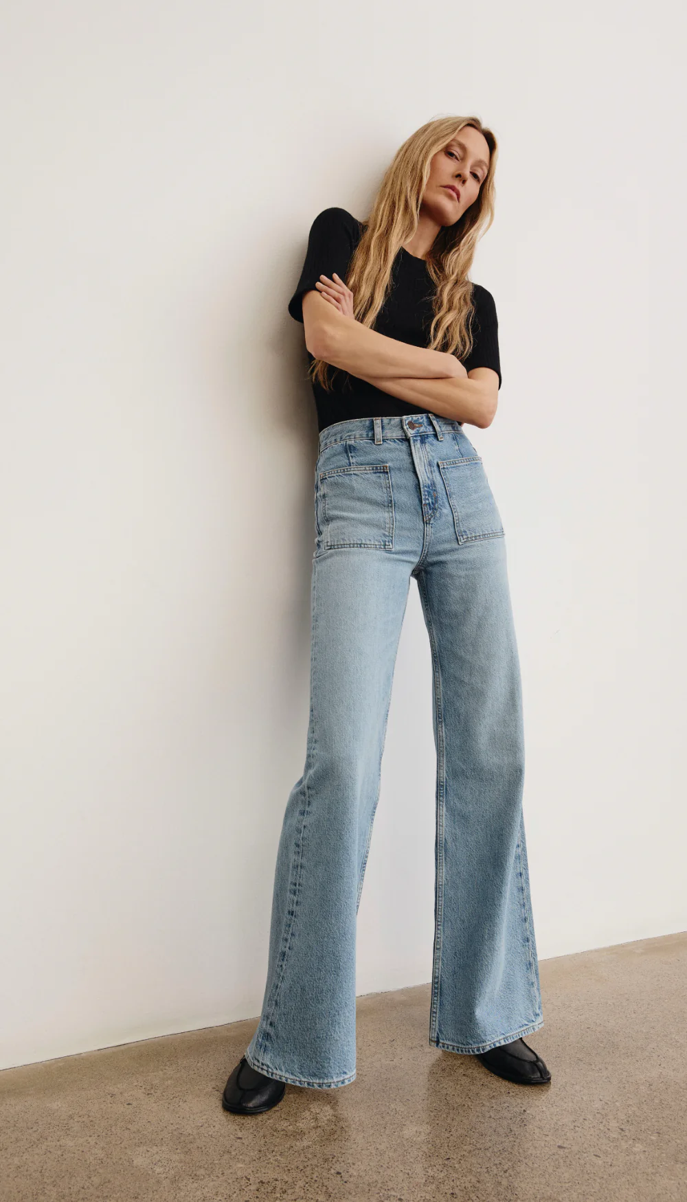 Dove High Rise Wide Leg Jean - Image 7