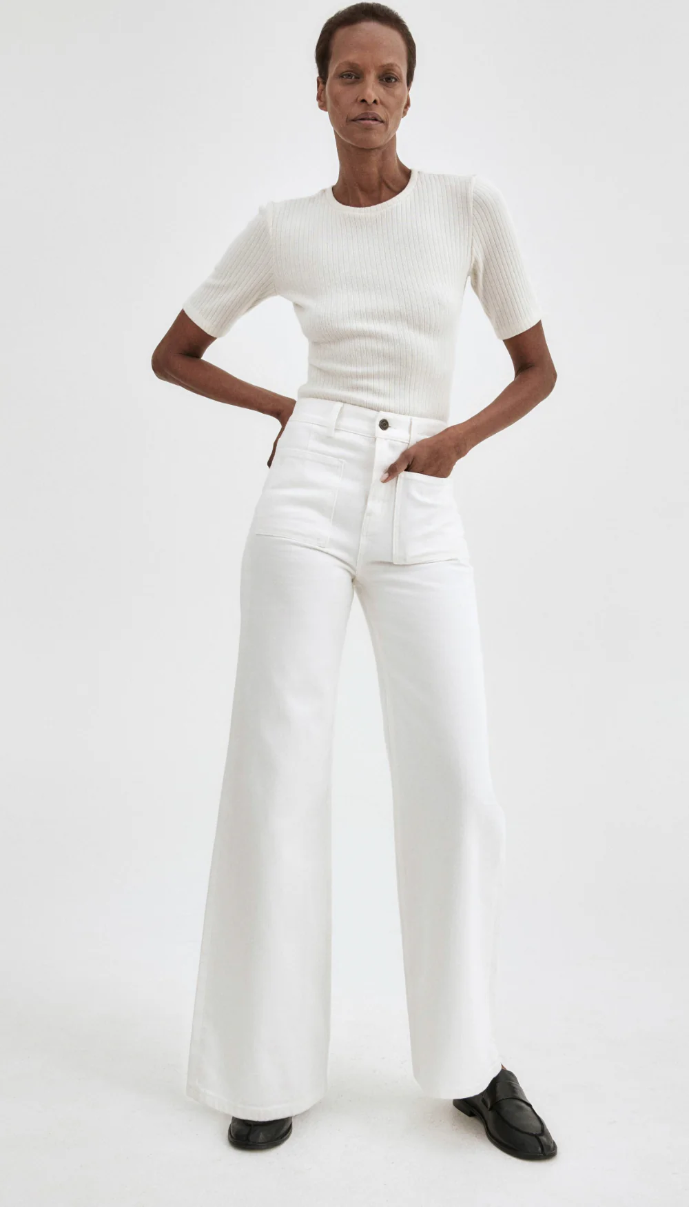 Dove High Rise Wide Leg Jean - Image 5
