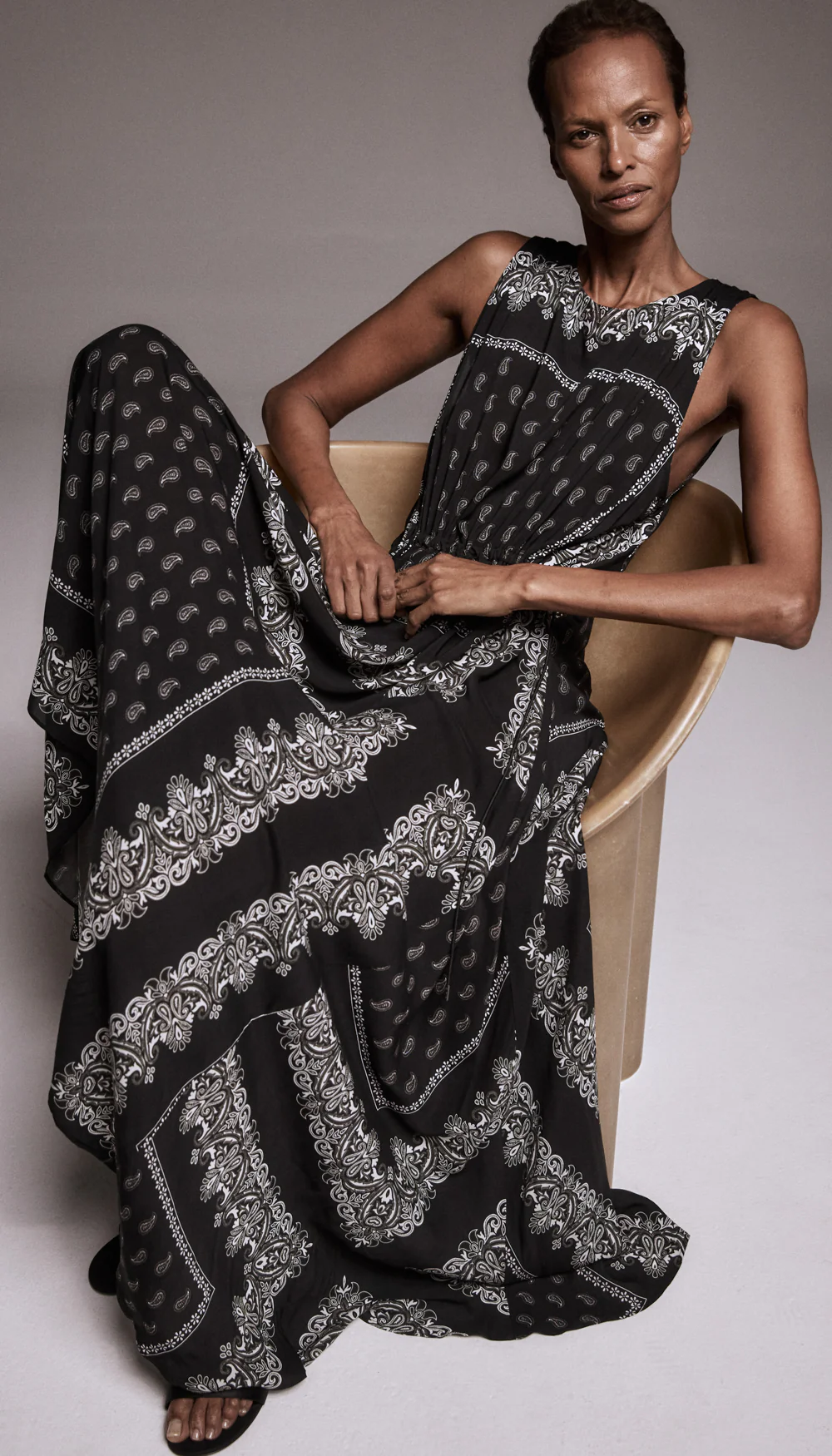 Drawstring Maxi Dress - Image 5