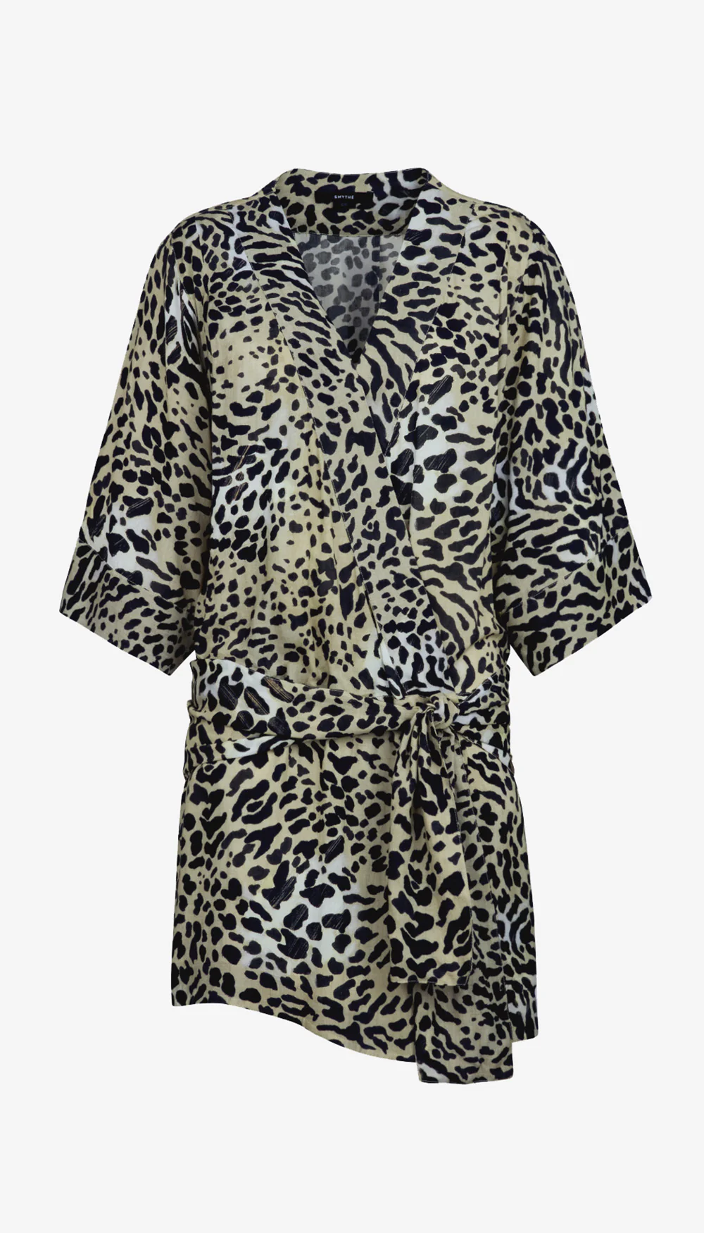 Drop Waist Mini Kimono Dress - Image 3