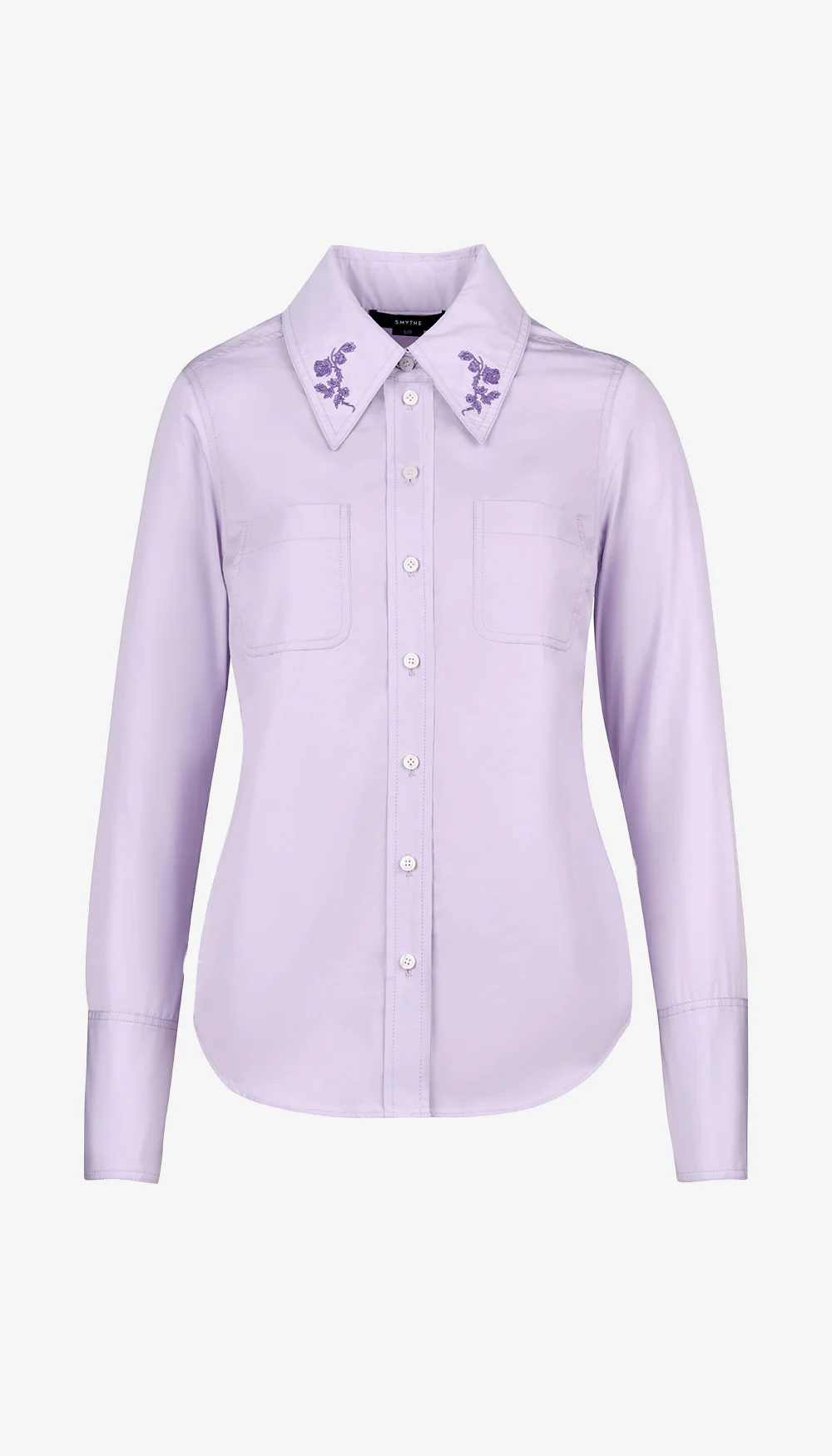 Embroidered Point Collar Shirt - Image 3