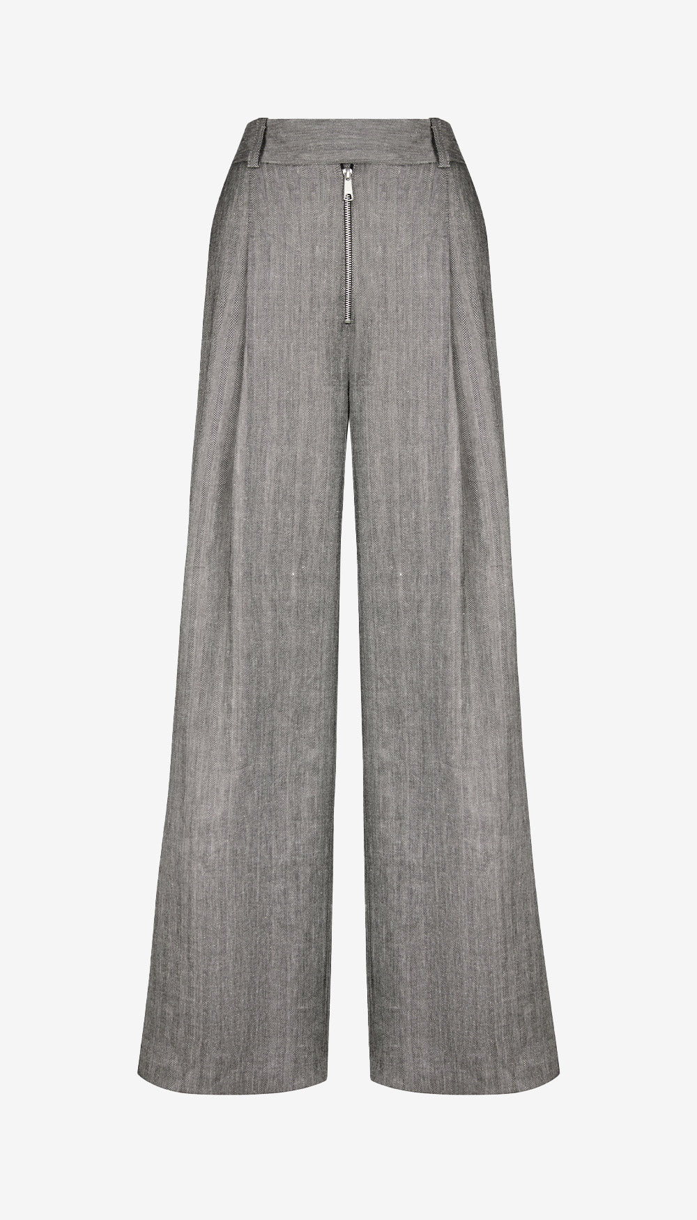 Exposed Zip Pleated Pant - Image 5