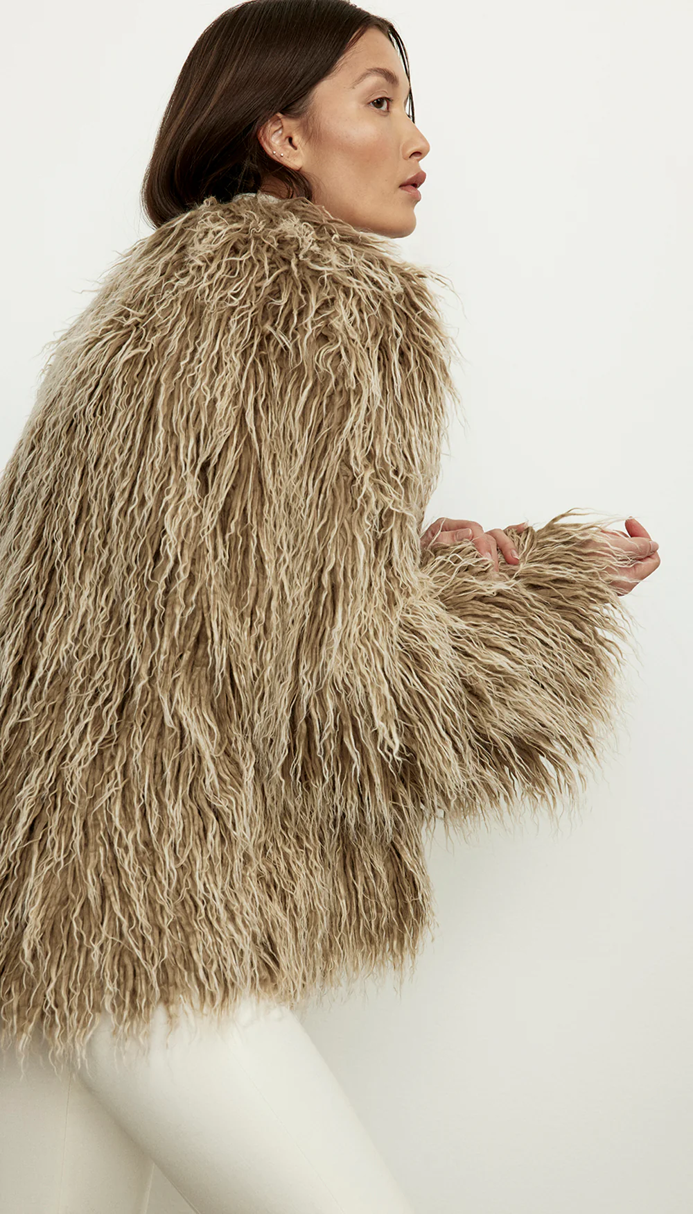 Faux Fur Swing Jacket - Image 6