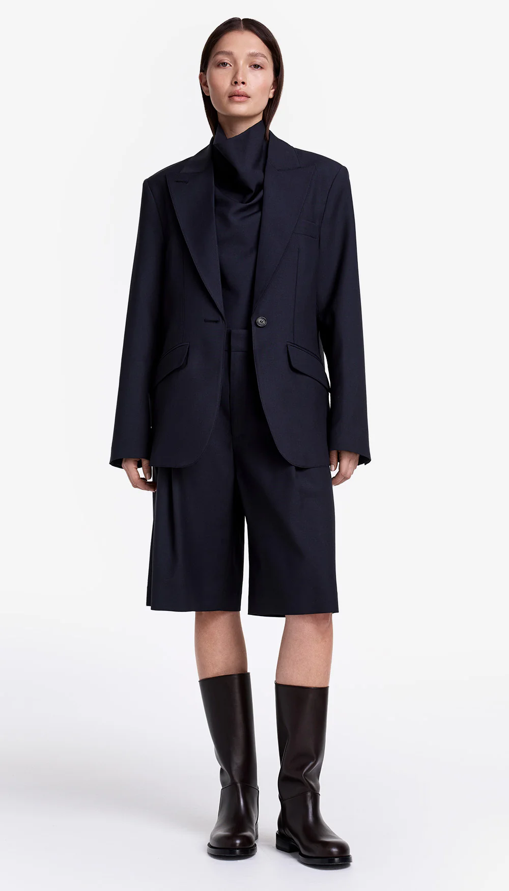 Oversized Layered Blazer With Detachable Vest - Image 5