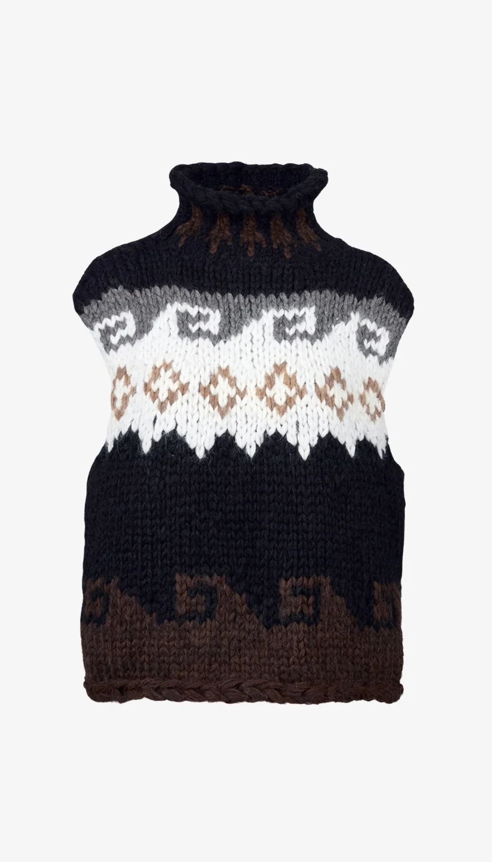 Handknit Sleeveless Turtleneck - Image 3