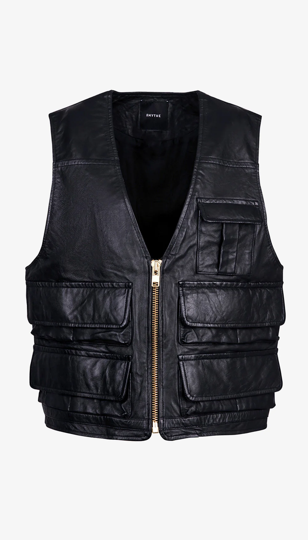 Leather Cargo Vest - Image 3