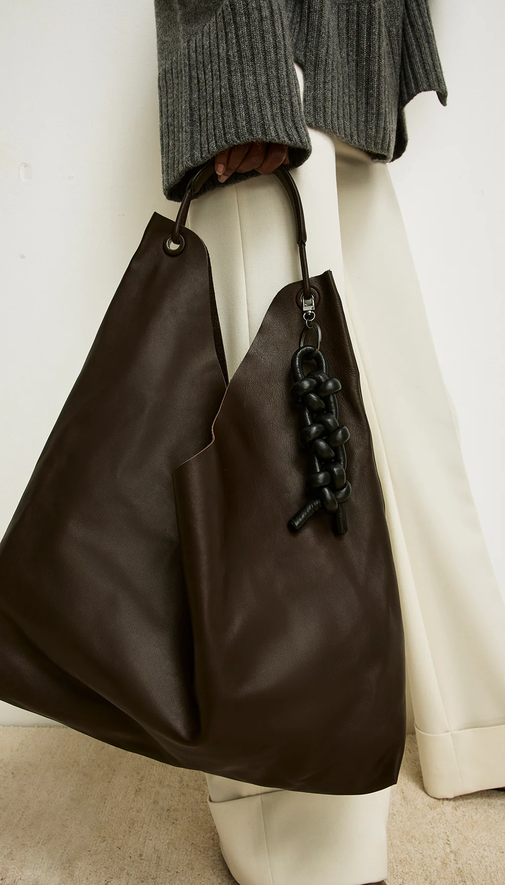Leather Knot Keychain - Image 3