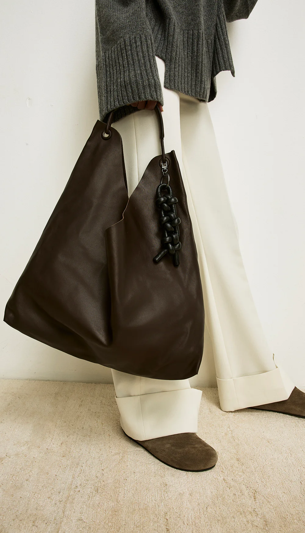 Leather Knot Keychain - Image 4