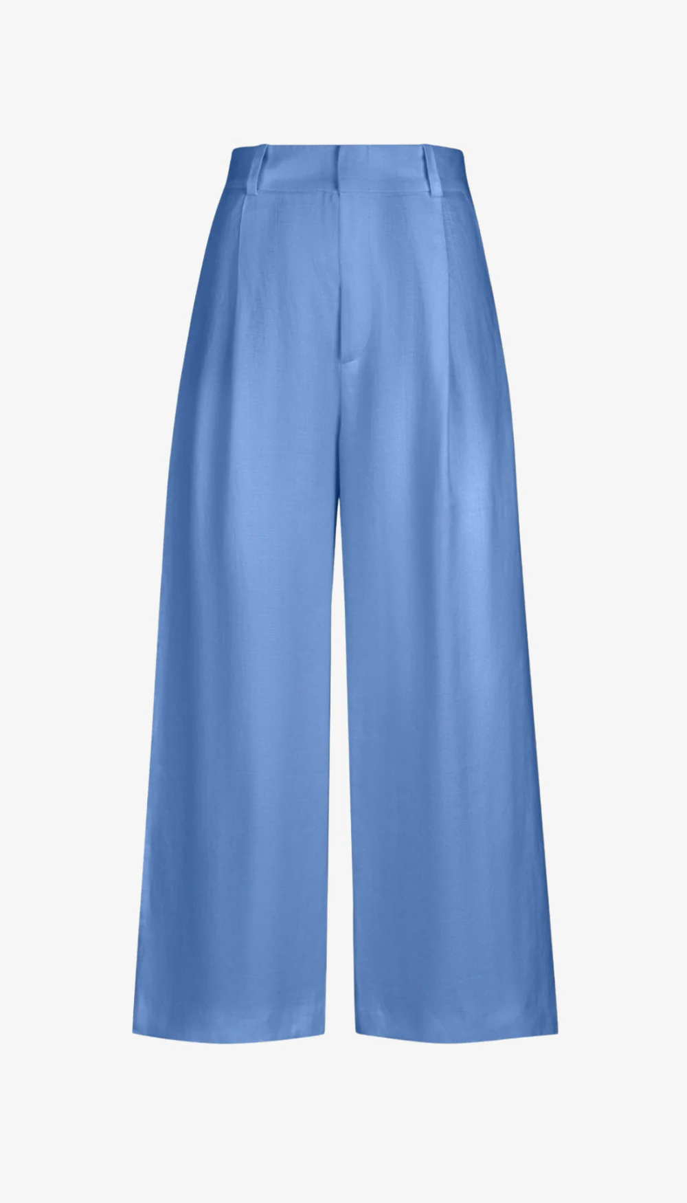 Linen Cropped Pleated Trouser - Image 6