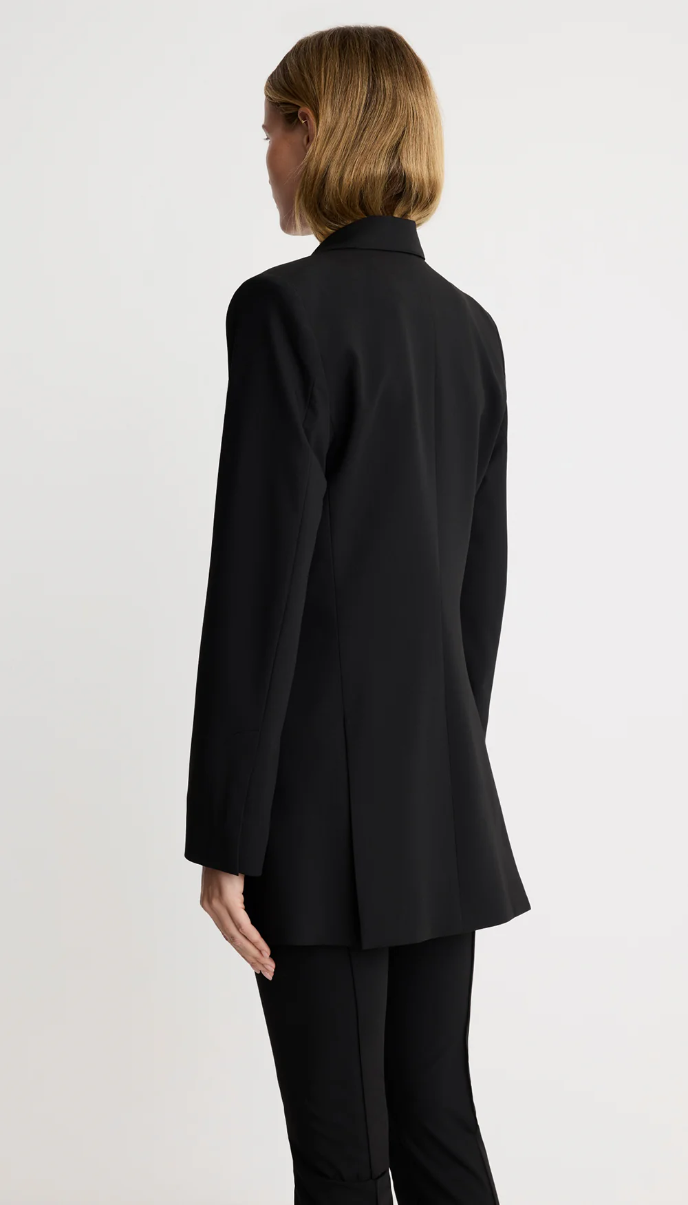 One Button Asymmetrical Blazer - Image 3