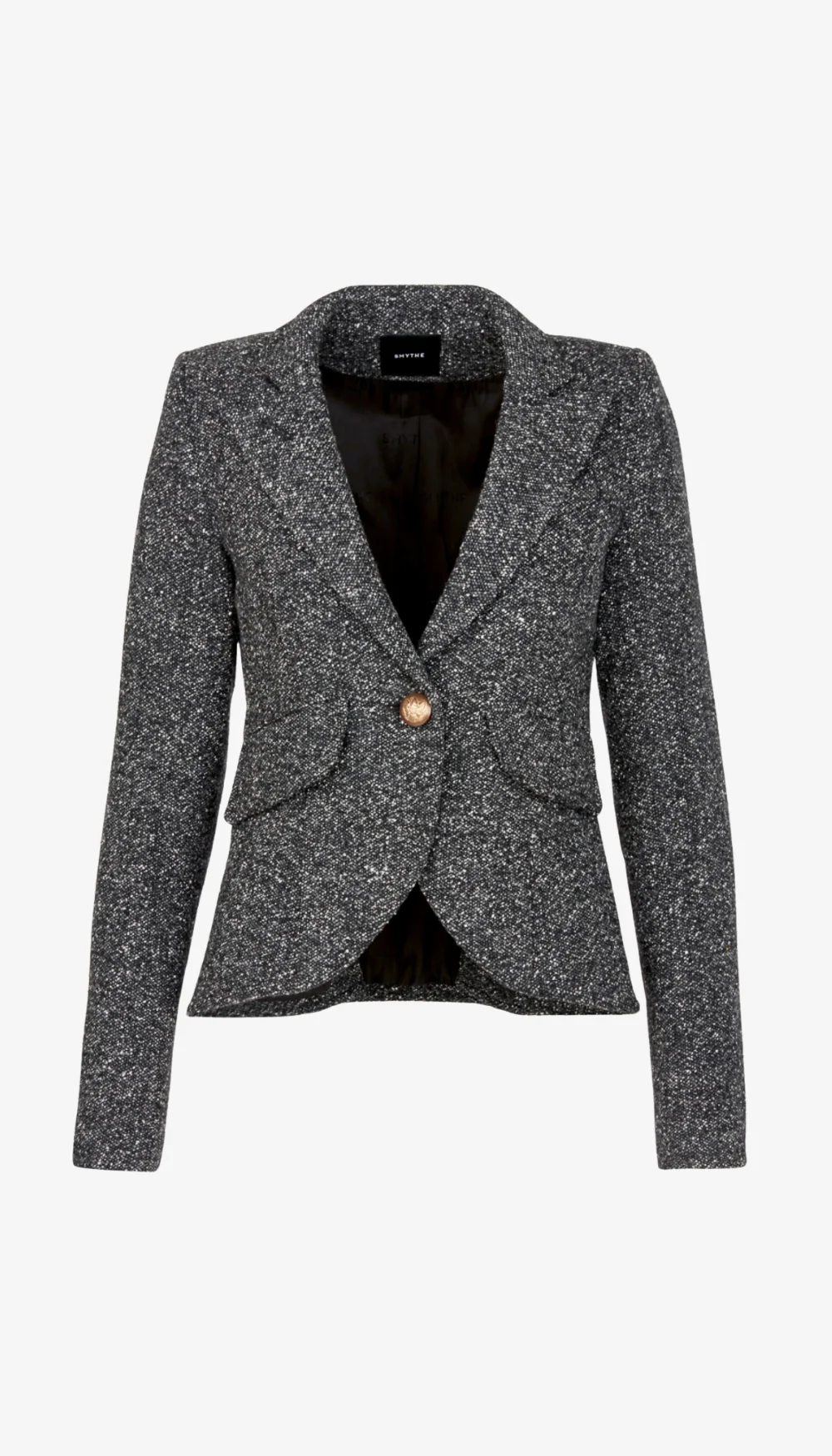 One Button Blazer w/ Rectangle Elbow Patch - Image 3