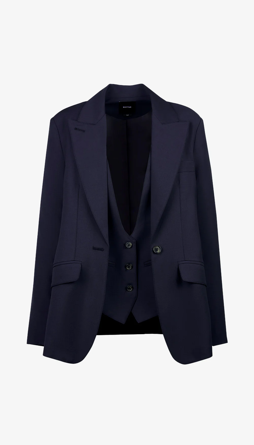 Oversized Layered Blazer With Detachable Vest - Image 7