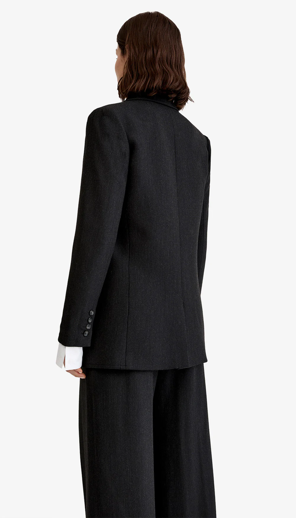 Oversized Notched Lapel Blazer - Image 4