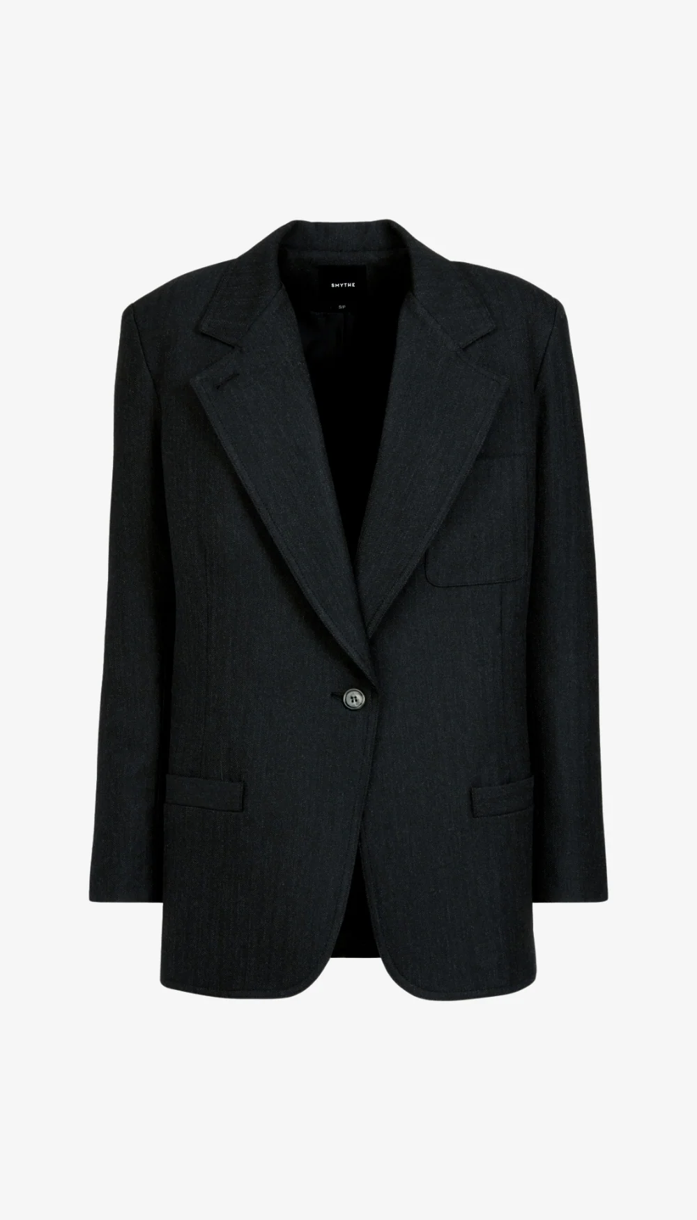 Oversized Notched Lapel Blazer - Image 5