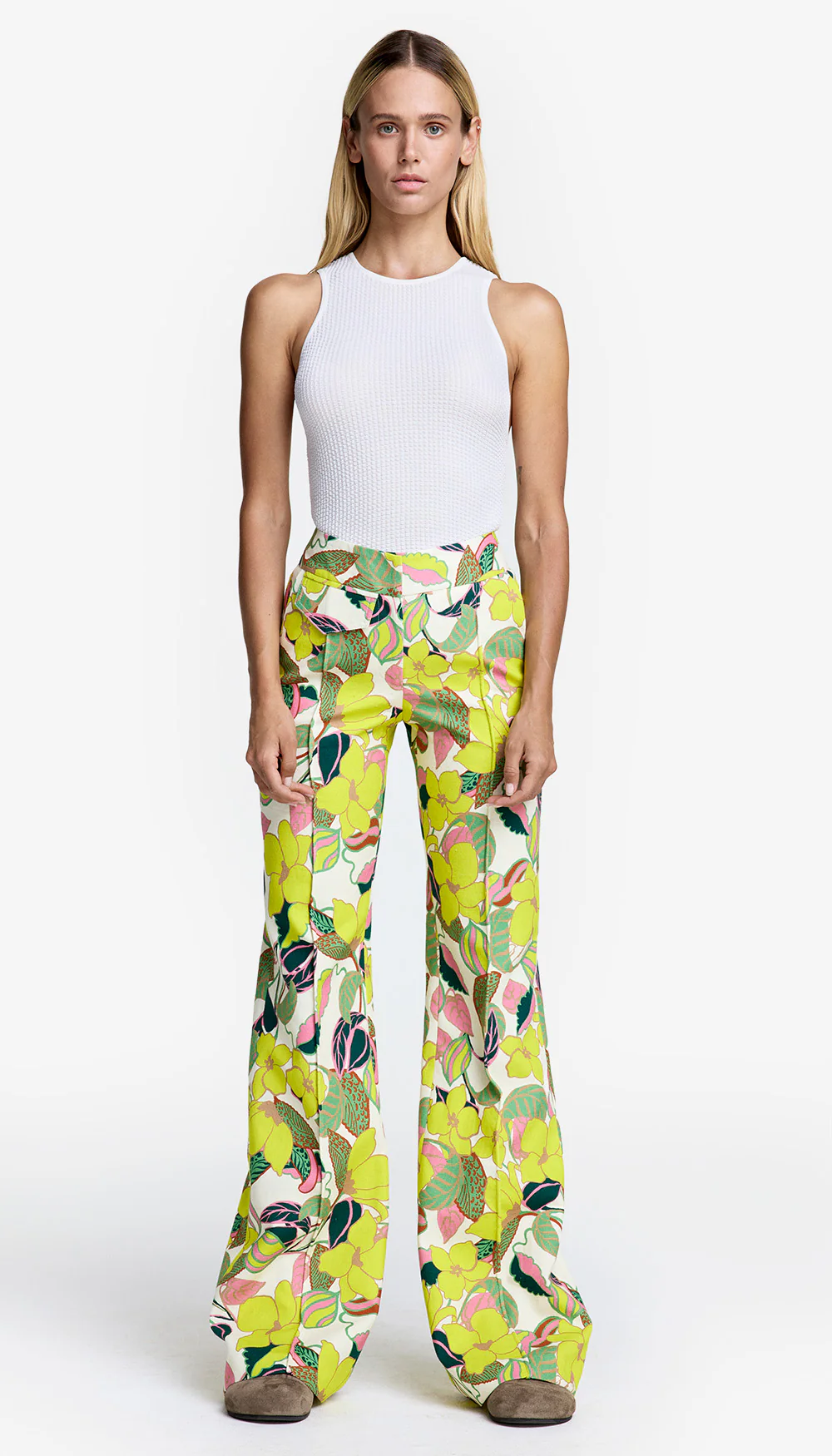 Patch Pocket Pintuck Trouser - Image 2