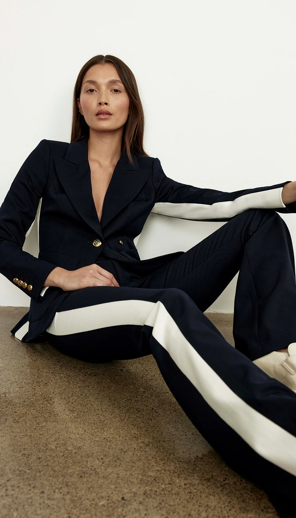 Patch Pocket Tux Stripe Blazer - Image 5