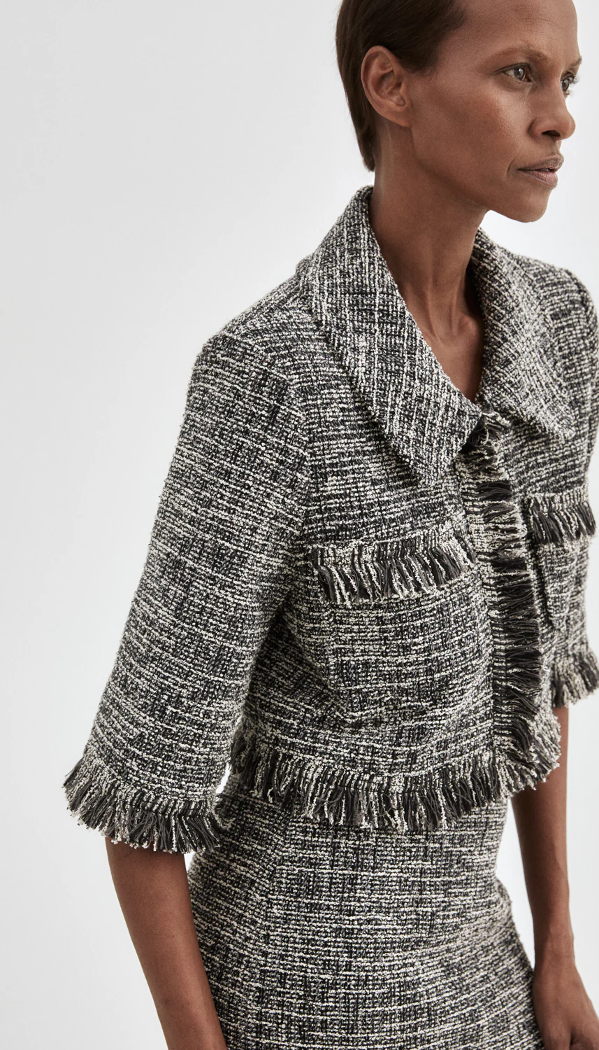 Cropped Sleeve Mini Jacket - Image 8