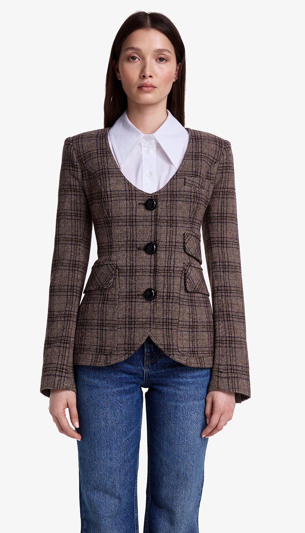 Portrait Neck Blazer - Image 2
