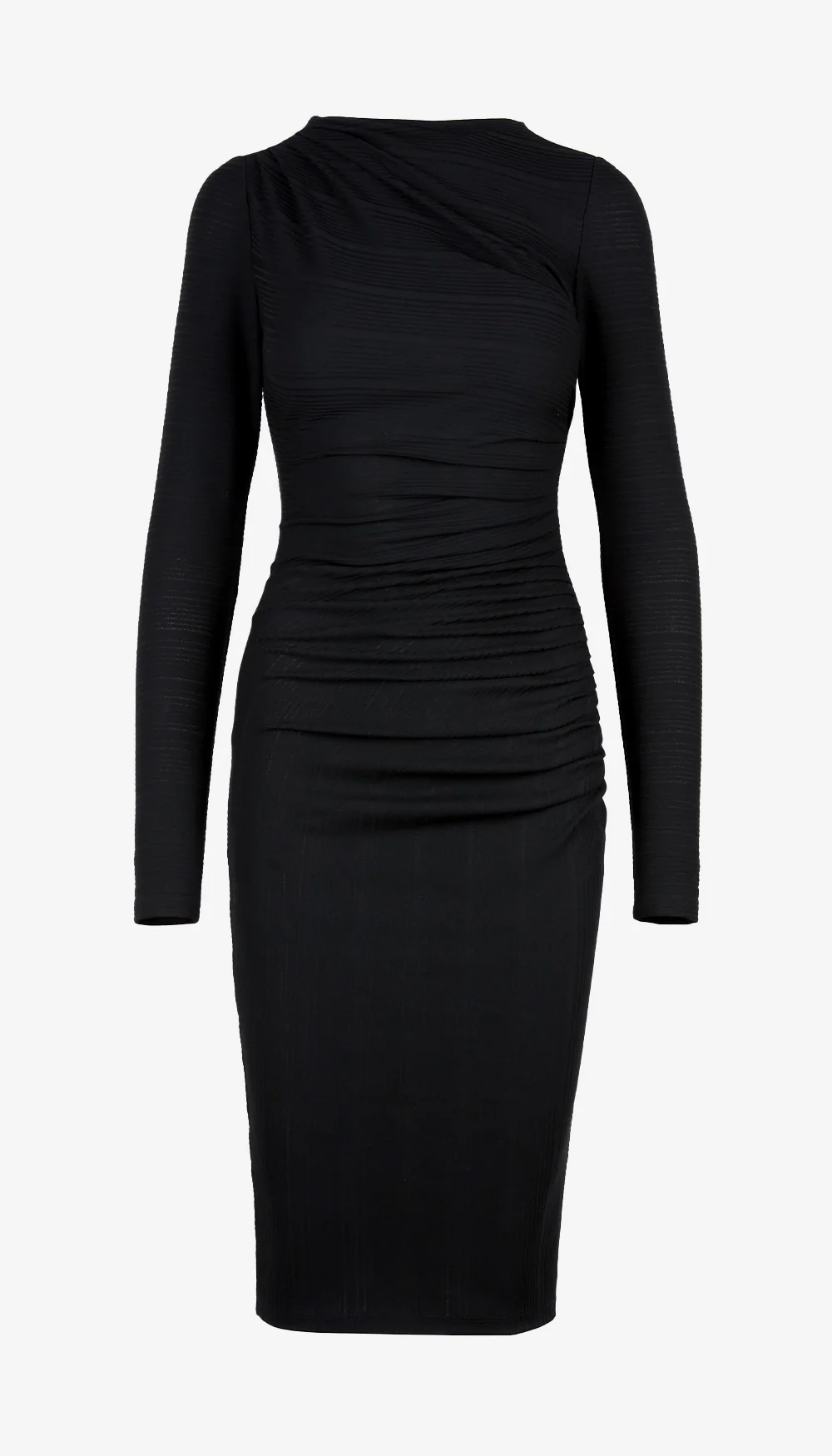 Ruched Knit Midi Dress - Image 3
