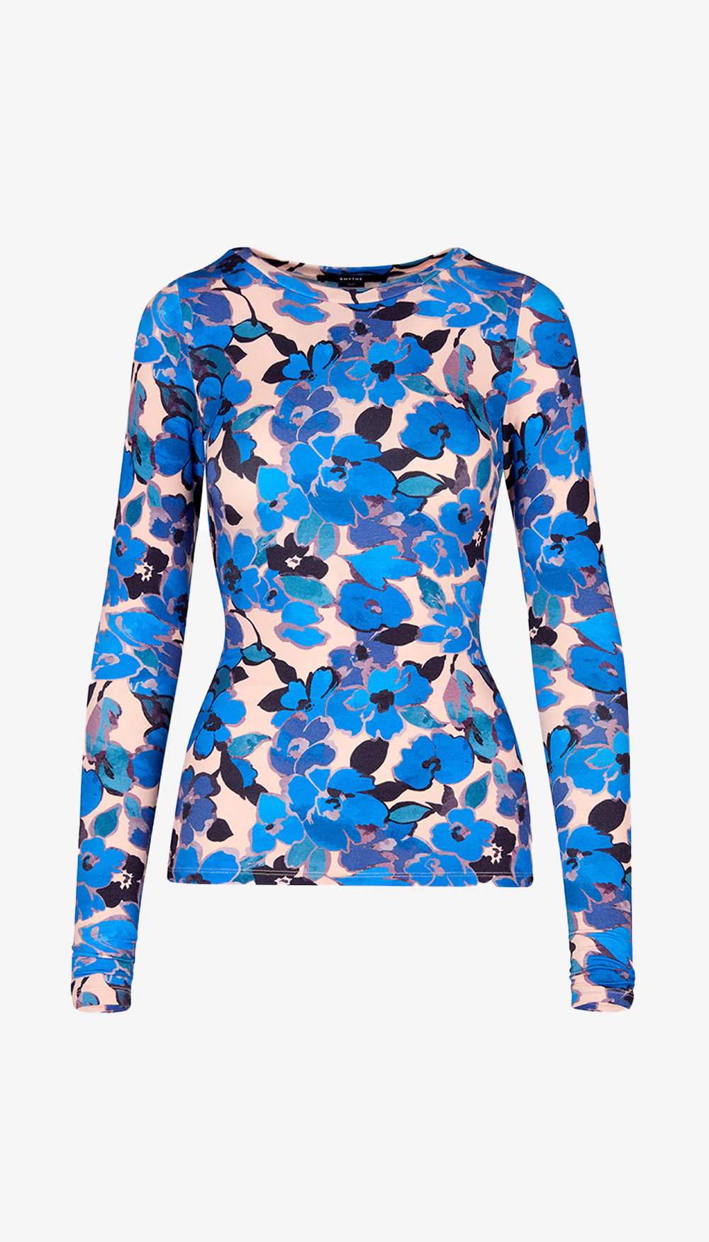 Scrunch Sleeve Crewneck Tee - Image 3