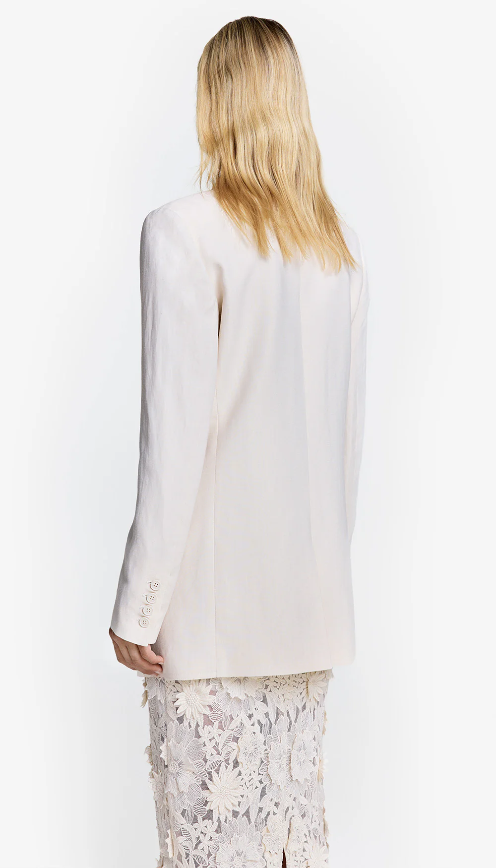 Shawl Collar Oversized Blazer - Image 2