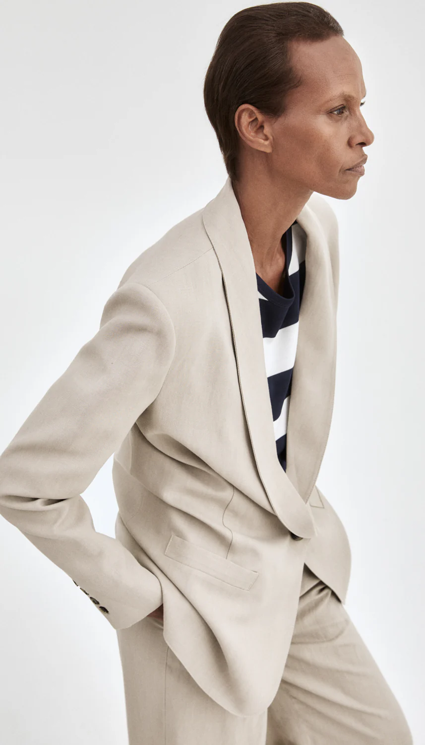 Shawl Collar Oversized Blazer - Image 6