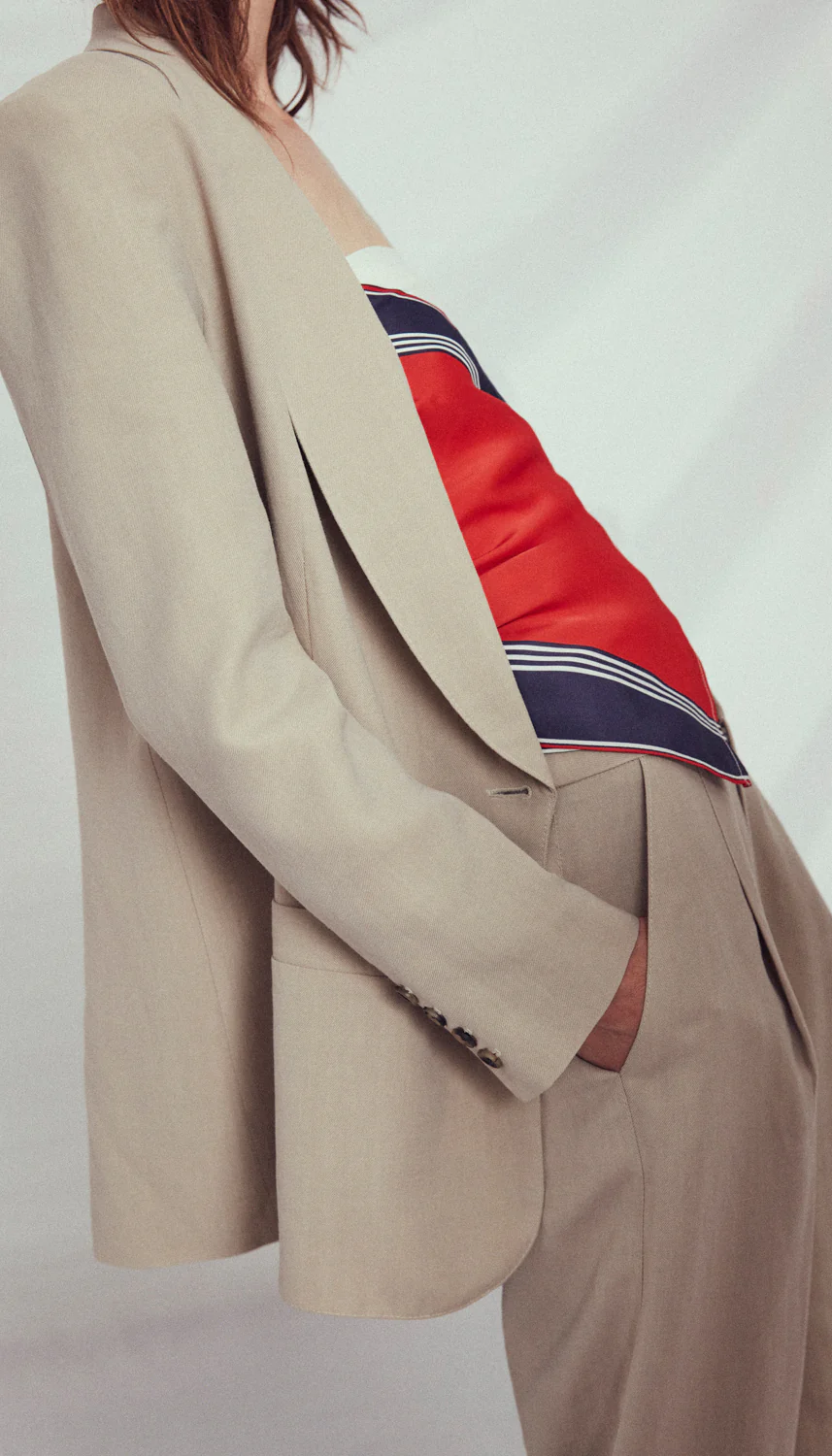 Shawl Collar Oversized Blazer - Image 7