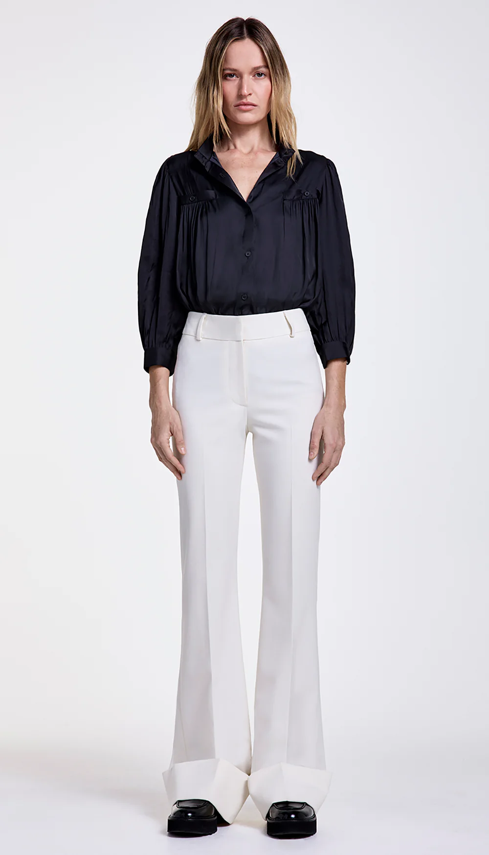 Shirred Pocket Blouse - Image 2