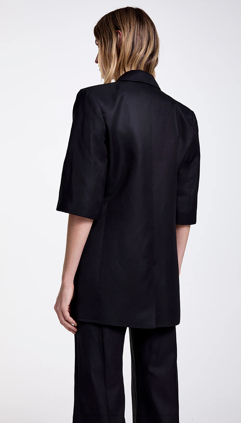 Short Sleeve Oversized Blazer - Image 3