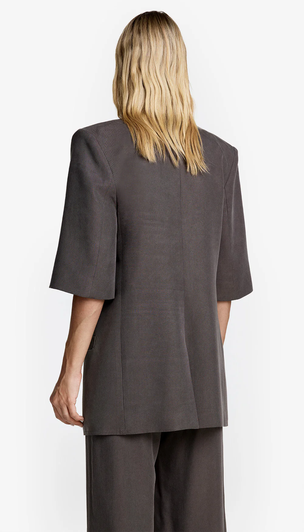 Short Sleeve Oversized Blazer - Image 4