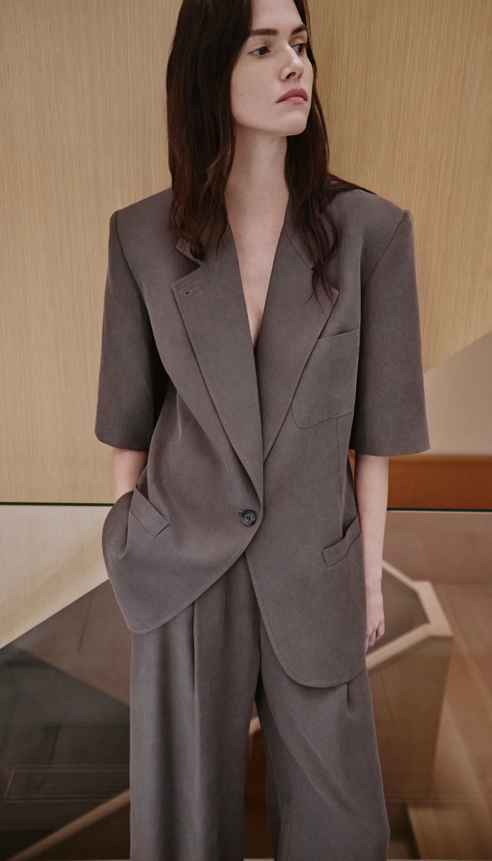Short Sleeve Oversized Blazer - Image 6