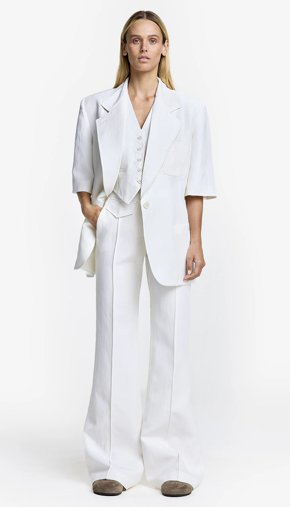 Patch Pocket Pintuck Trouser - Image 2