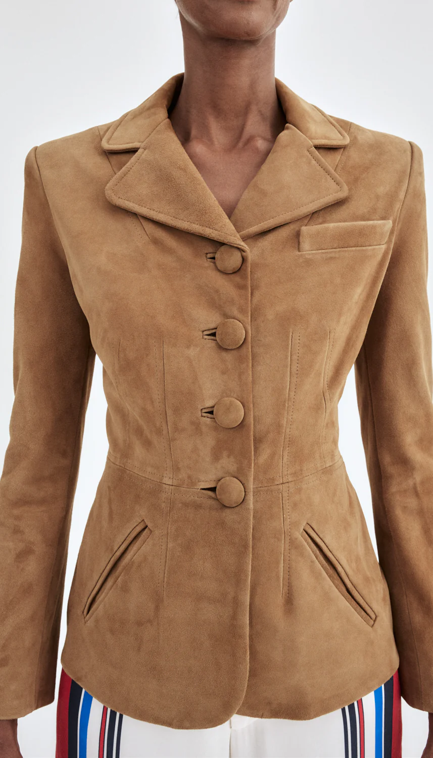 Shrunken Suede Blazer - Image 4