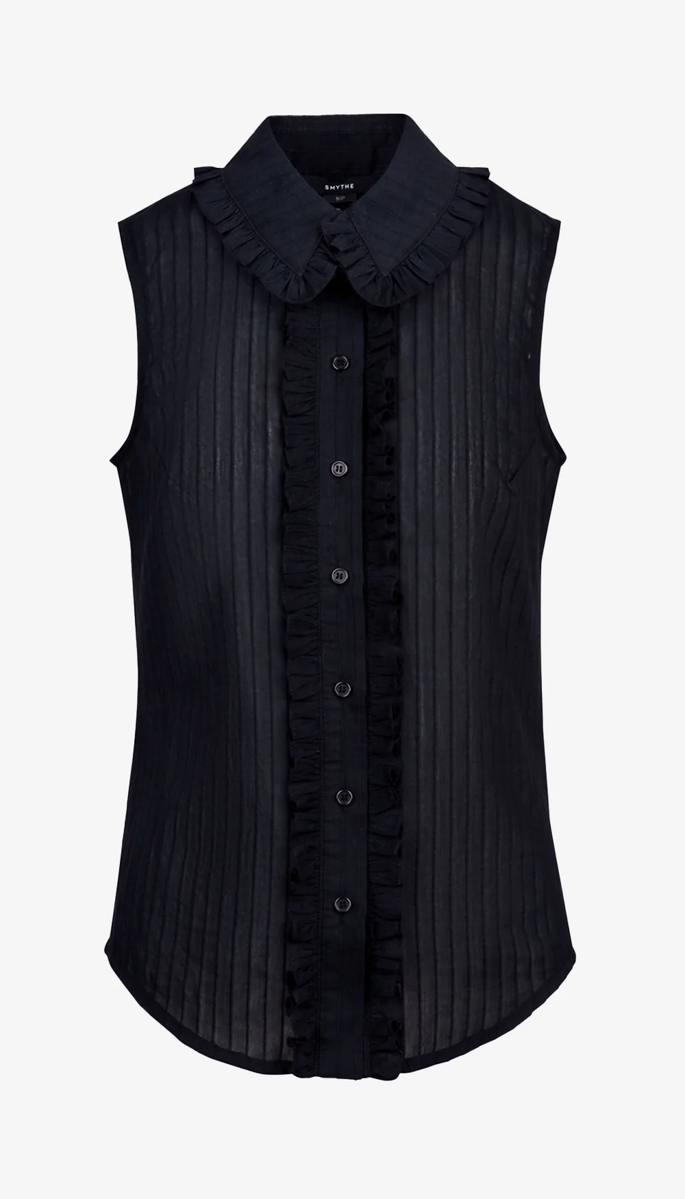 Sleeveless Ruffle Trim Shirt - Image 3