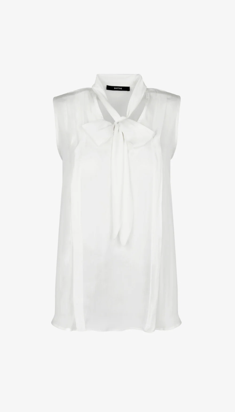 Sleeveless Tie Neck Shell - Image 4