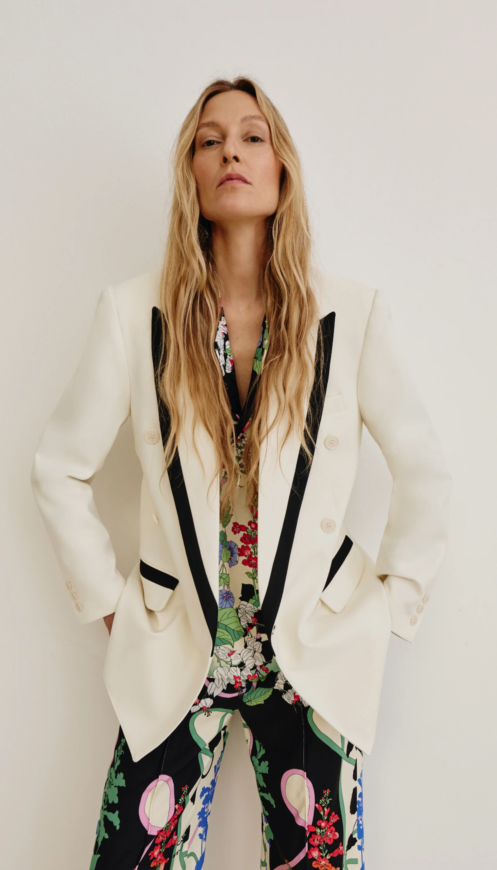 Taped DB Peaked Lapel Blazer - Image 4