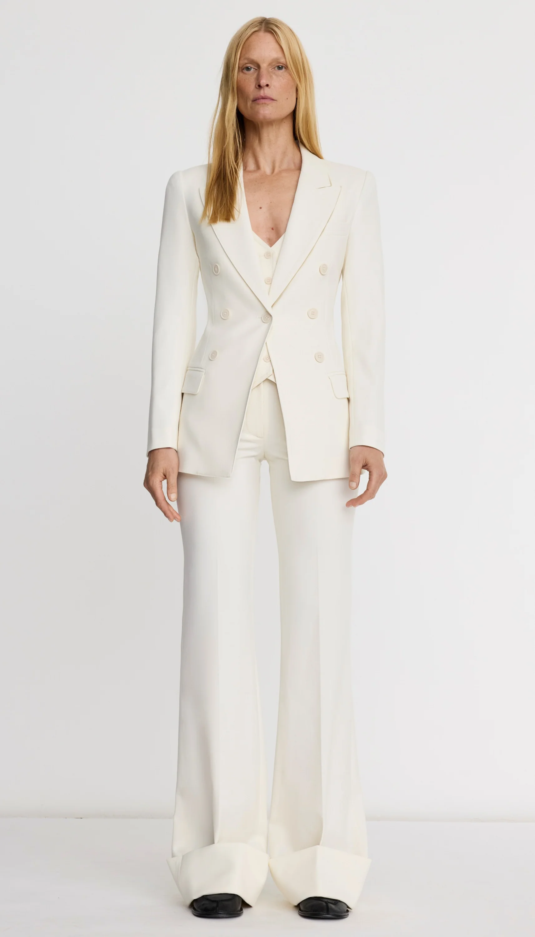 Wide Leg Cuffed Trouser - Image 3