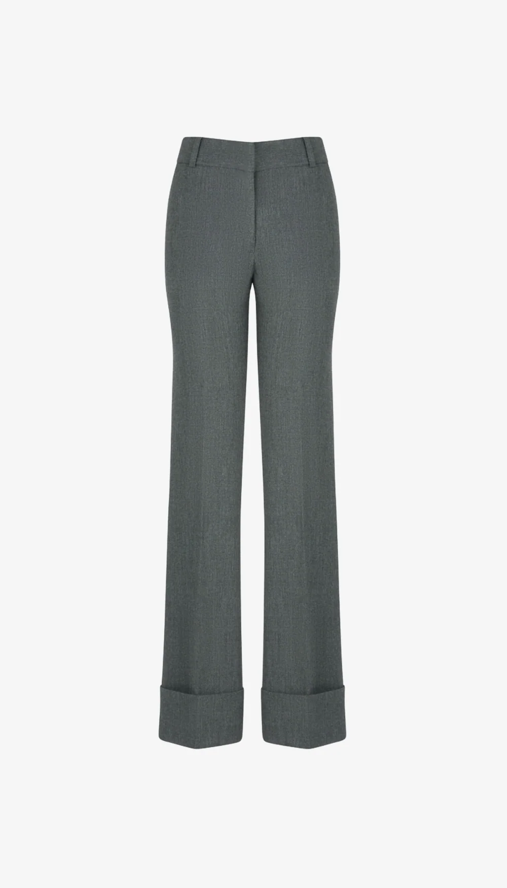 Wide Leg Cuffed Trouser - Image 4