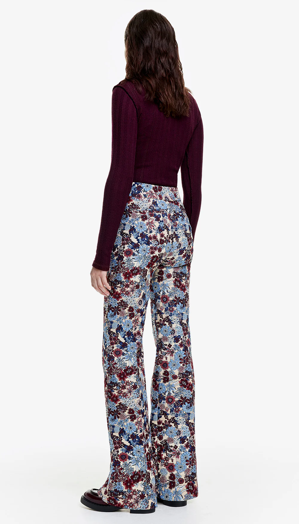 Wide Leg Pintuck Trouser - Image 2