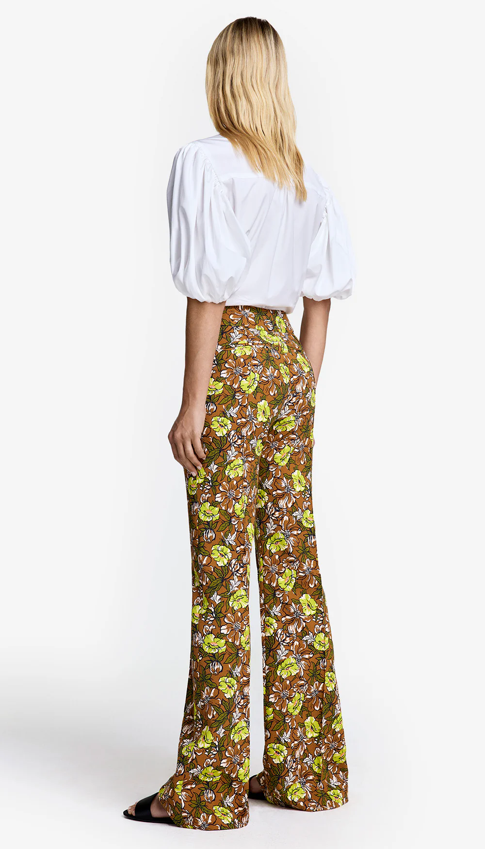 Wide Leg Pintuck Trouser - Image 3